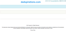 Tablet Screenshot of dadspirations.com